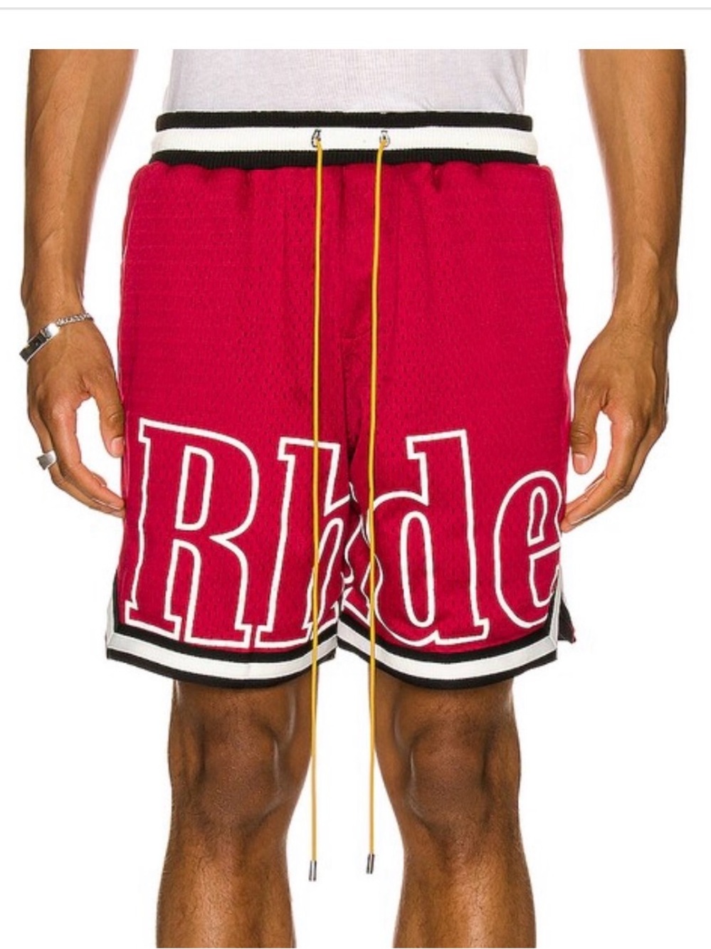 Rhude Court Logo Mesh Shorts